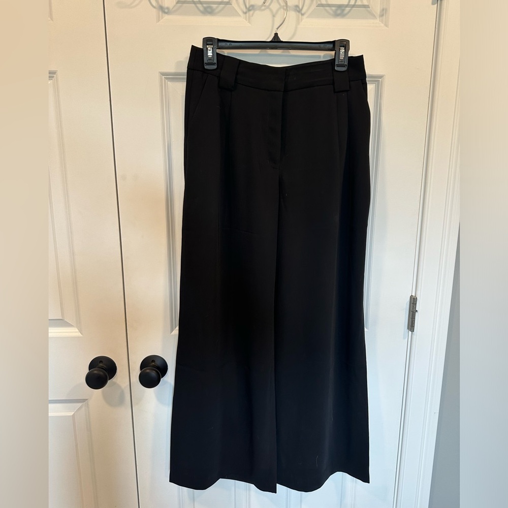 Black stylist wide leg trousers from Express